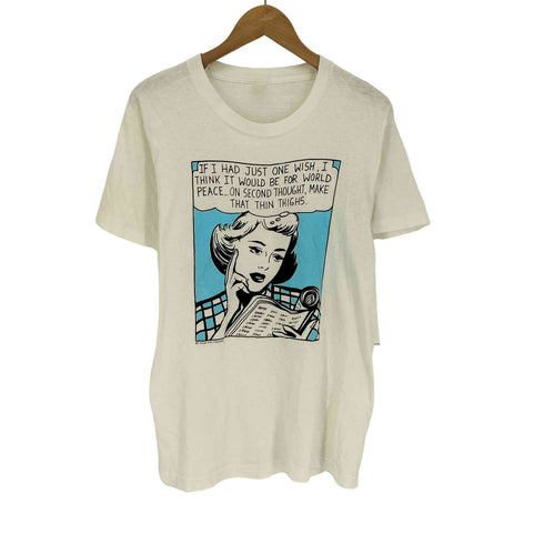 80S アーティスト グラフィックプリント S/S シングルステッチ Tシャツ メンズ