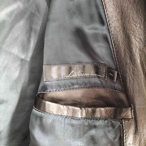 リチウムオム LITHIUM HOMME cow leather カウレザー 牛革 シングル ライダース レザー ジャケット メンズ 1