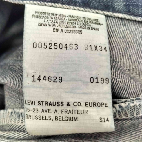 リーバイス Levis STA-PREST FOR GALS Euro ユーロ デニム スタプレ パンツ ボタン裏 S14 刻印 99年製 メンズ 31×34