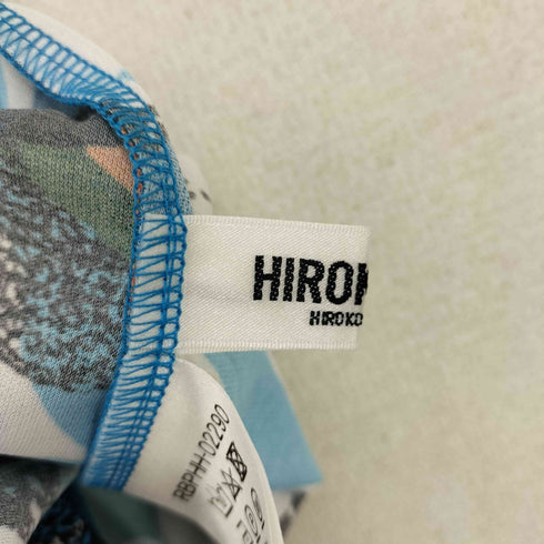 ヒロコビス HIROKO BIS 花柄 フラワー&リーフワンピース レディース JPN:9号