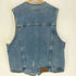 カルバンクラインジーンズ Calvin Klein Jeans 90S USA製 革パッチ 3ポケット デニムベスト メンズ import:XL