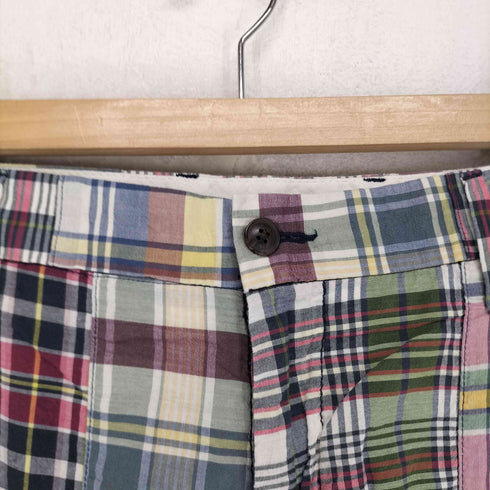 ポロラルフローレン POLO RALPH LAUREN CLASSIC FIT 9 チェック パッチワーク ジップフライ ショーツ ハーフパンツ メンズ 36
