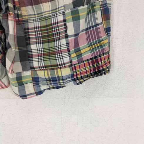 ポロラルフローレン POLO RALPH LAUREN CLASSIC FIT 9 チェック パッチワーク ジップフライ ショーツ ハーフパンツ メンズ 36