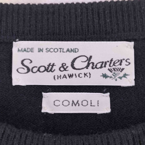 コモリ COMOLI 25AW SCOTT&CHARTERS別注 クルーネックニット メンズ 40