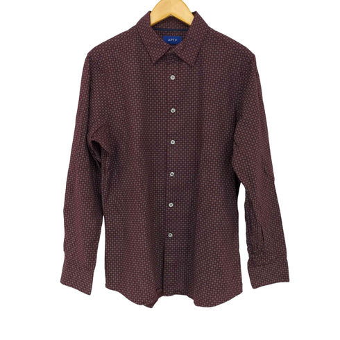 apt.9 総柄シャツ メンズ med slim