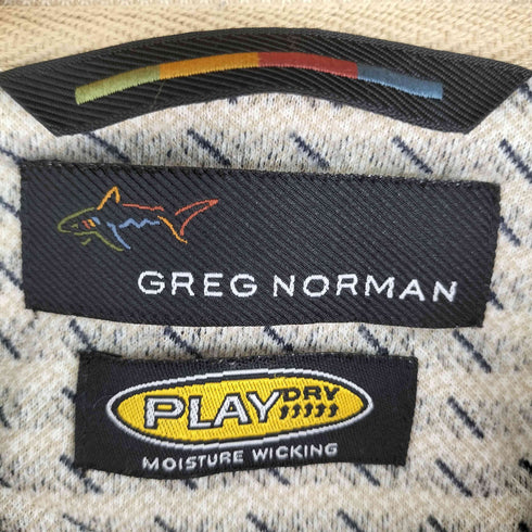 グレッグノーマン GREG NORMAN 総柄 ポロシャツ メンズ import:M