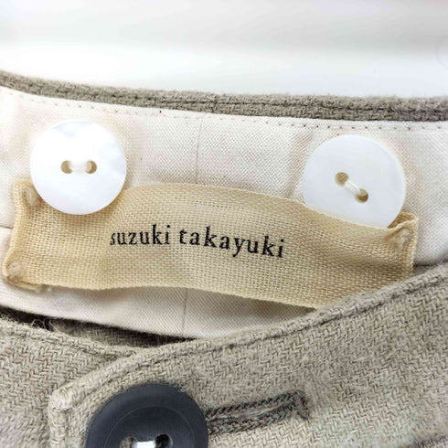 スズキタカユキ suzuki takayuki WIDE LEGGED PANTS ワイドレッグパンツ メンズ