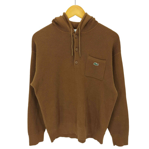 ラコステ LACOSTE RELAXED FIT ワッフルニットフーディ メンズ 3