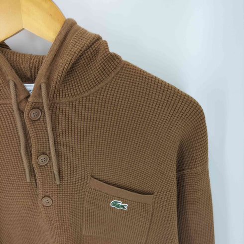 ラコステ LACOSTE RELAXED FIT ワッフルニットフーディ メンズ 3