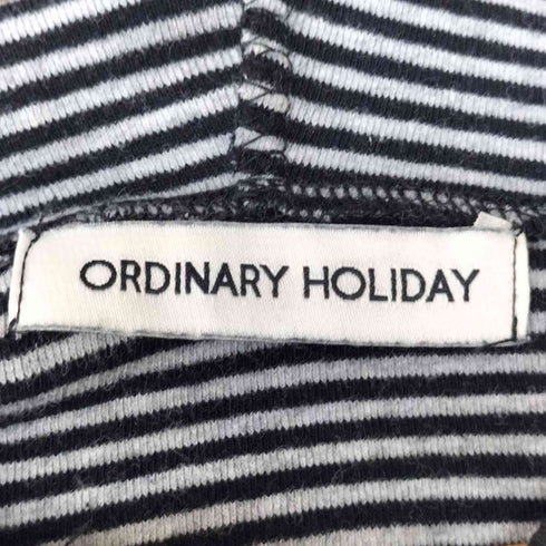 ORDINARY HOLIDAY 切替 ボーダーフーディ レディース FREE
