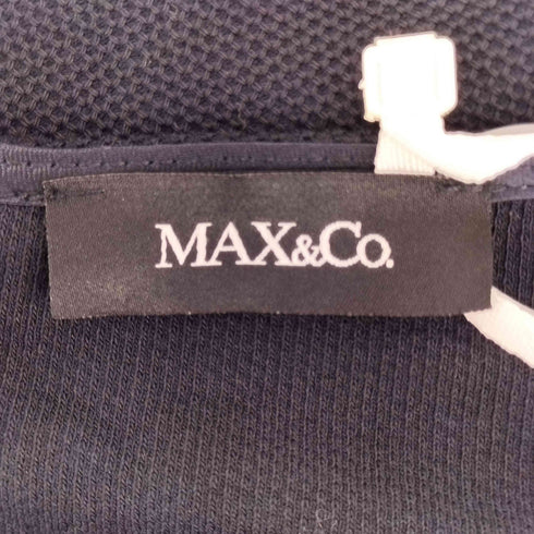 マックスアンドコー MAX&CO. バックジップ ビッグリボンピン ノースリーブ カットソー レディース import:S