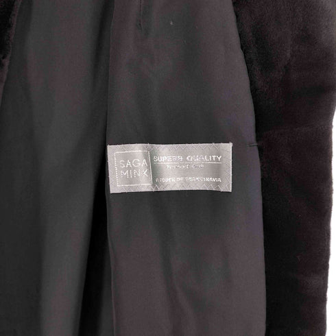 サガミンク SAGA MINK sheared mink 銀サガ シェアードミンク ミンクファーコート レディース M-L
