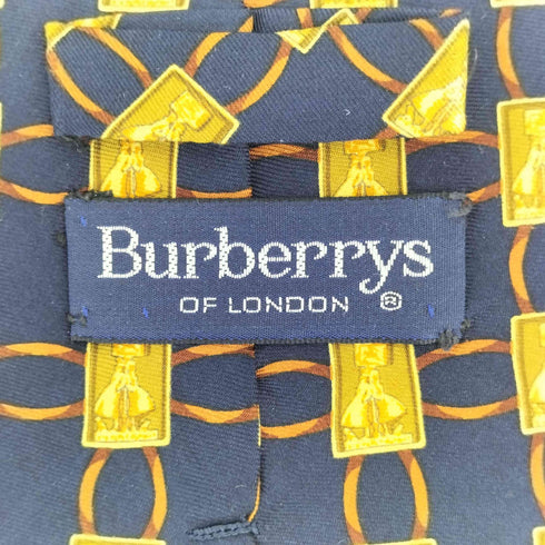バーバリーズ BURBERRYS イタリア製 マネキンデザイン シルク ネクタイ メンズ