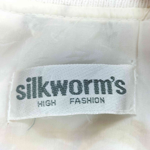 silkworms チェーン柄 ジップアップブルゾン メンズ
