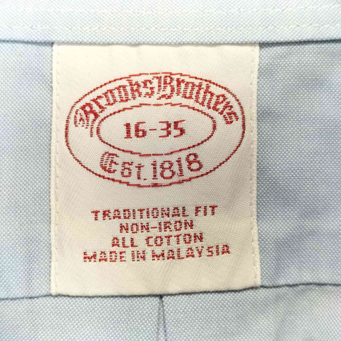 ブルックスブラザーズ BROOKS BROTHERS TRADITIONAL FIT L/S コットン シャツ メンズ 16