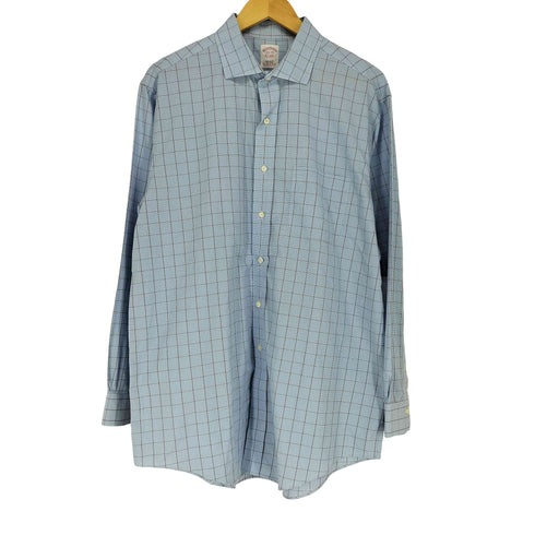 ブルックスブラザーズ BROOKS BROTHERS REGULAR FIT L/S コットン チェックシャツ メンズ 16 1/2