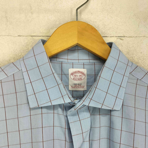ブルックスブラザーズ BROOKS BROTHERS REGULAR FIT L/S コットン チェックシャツ メンズ 16 1/2