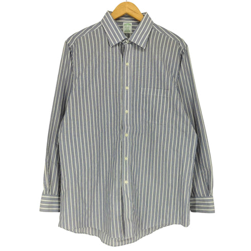 ブルックスブラザーズ BROOKS BROTHERS MILANO L/S コットン ストライプシャツ メンズ 16 1/2