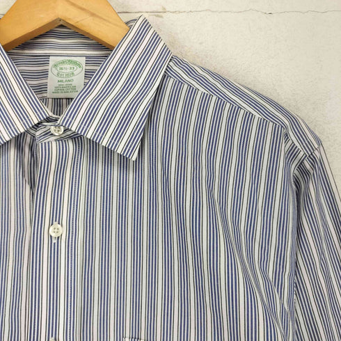 ブルックスブラザーズ BROOKS BROTHERS MILANO L/S コットン ストライプシャツ メンズ 16 1/2