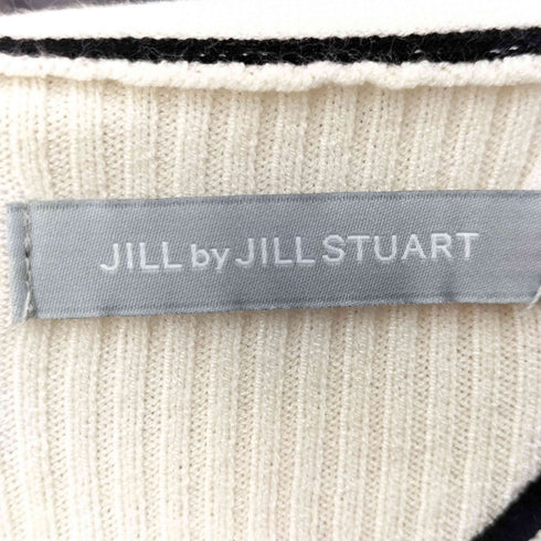 ジルバイジルスチュアート JILL by JILLSTUART ロゴツキハイショクボウタイリブニット レディース FR