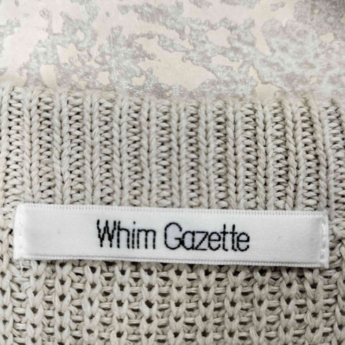ウィムガゼット Whim Gazette クルーネックニットプルオーバー レディース FREE