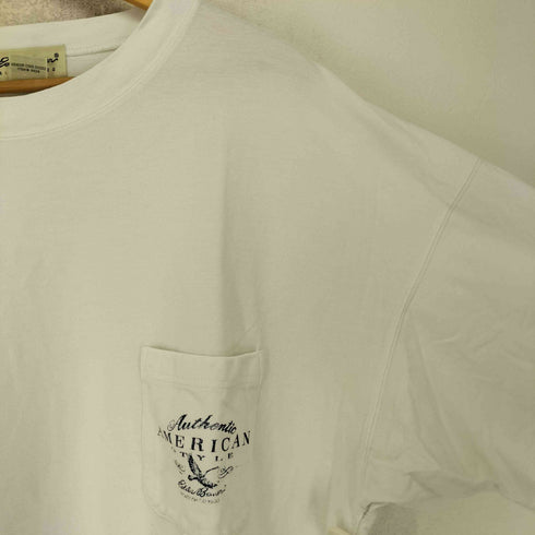 エディーバウアー Eddie Bauer 白タグ 鹿の子生地 クルーネック ポケットTシャツ メンズ JPN:XXL