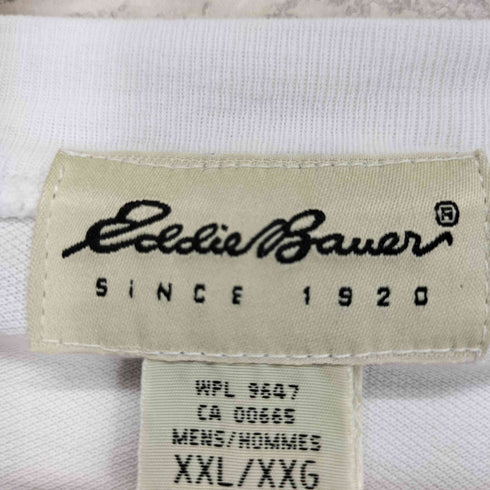 エディーバウアー Eddie Bauer 白タグ 鹿の子生地 クルーネック ポケットTシャツ メンズ JPN:XXL