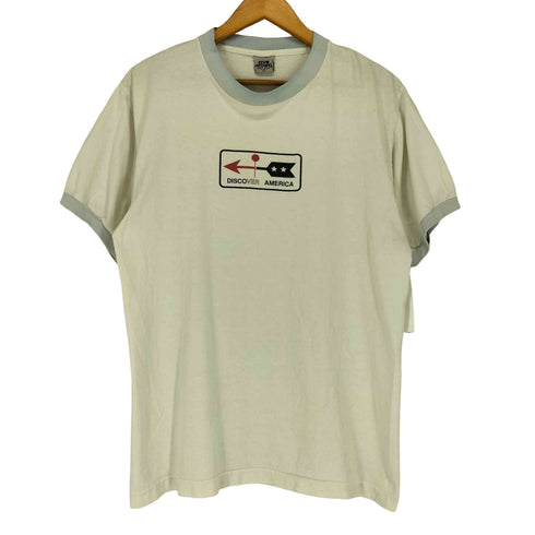 Five Crown USA製 プリントリンガーTシャツ メンズ JPN:L