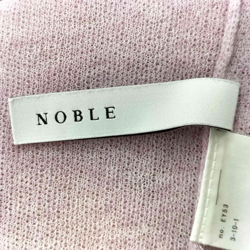 ノーブル Noble スポンジ シアー ニット プルオーバー カットソー レディース FREE