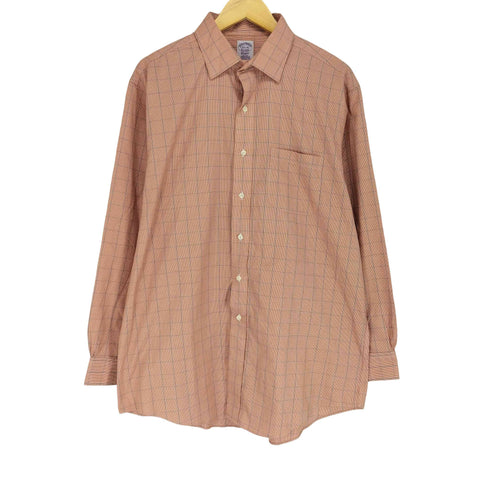 ブルックスブラザーズ BROOKS BROTHERS CLASSIC L/S コットン チェックシャツ メンズ 16 1/2