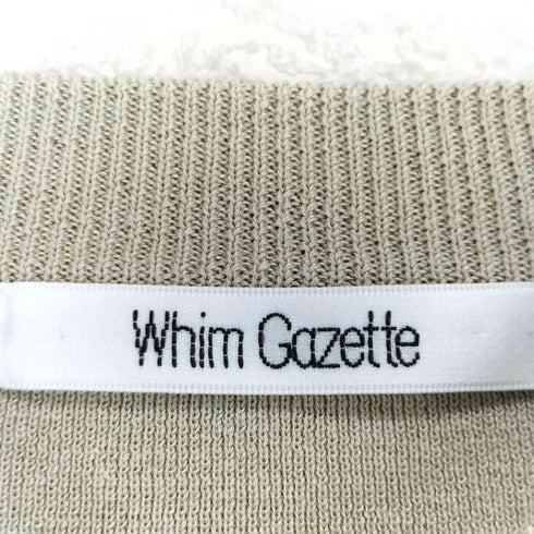 ウィムガゼット Whim Gazette クルーネック ノースリーブ プルオーバー レディース FREE