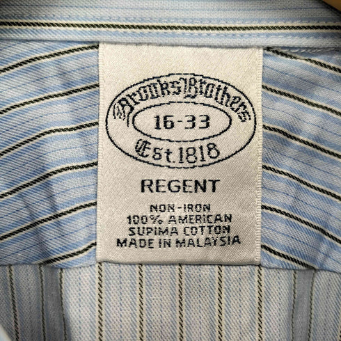 ブルックスブラザーズ BROOKS BROTHERS REGENT L/S ストライプ シャツ メンズ 16