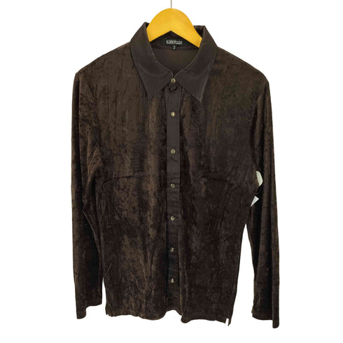 ゴーサンゴーイチプールオム 5351 POUR LES HOMMES ベルベット スナップボタン L/S シャツ メンズ JPN:3