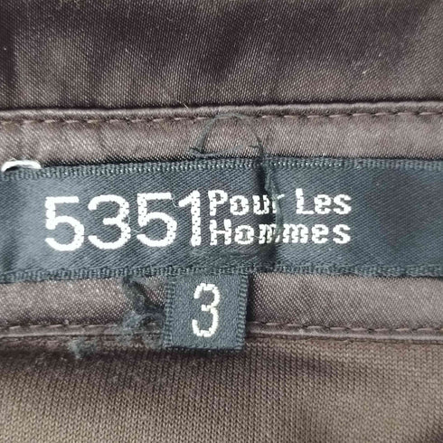 ゴーサンゴーイチプールオム 5351 POUR LES HOMMES ベルベット スナップボタン L/S シャツ メンズ JPN:3