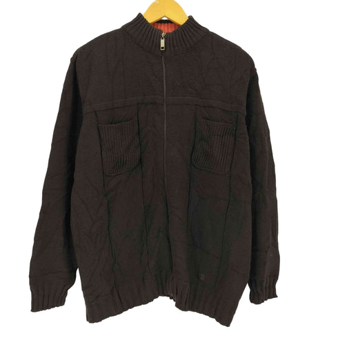 90-00S BENNY LES HOMMES ジップアップ ニットブルゾン メンズ import:L