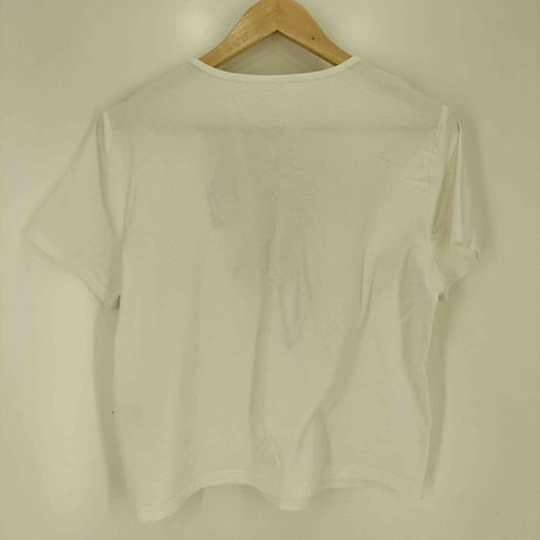 レリアン Leilian リボンプリント クルーネック Tシャツ レディース 13+
