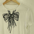 レリアン Leilian リボンプリント クルーネック Tシャツ レディース 13+