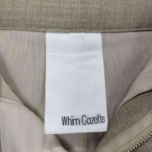 ウィムガゼット Whim Gazette ジュート ライク タックパンツ レディース JPN:38