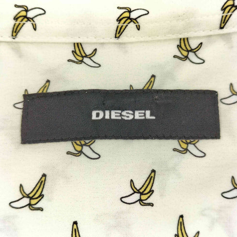 ディーゼル DIESEL 総柄 バナナプリント レギュラーカラー S/S シャツ メンズ import:L