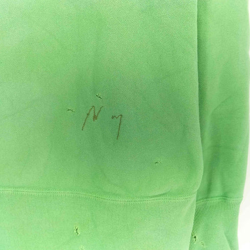 アンセルム ANCELLM 23SS DYED DAMAGE SWEAT SHIRT エイジング加工 ダメージ クルーネックスウェット メンズ JPN:1