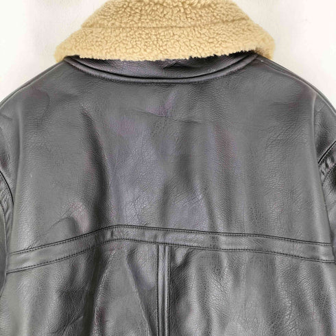エイチアンドエム H&M ムートンジャケット フェイクレザー B-3型 レディース import:L
