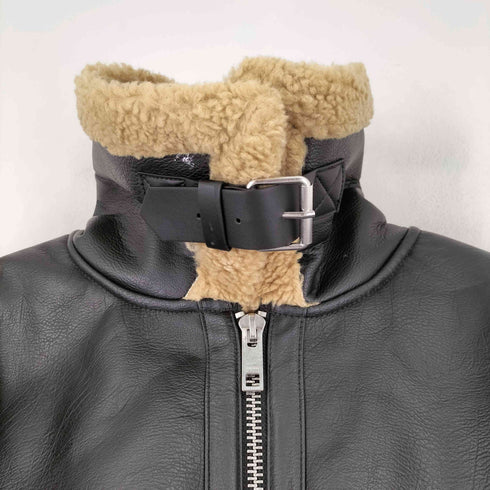 エイチアンドエム H&M ムートンジャケット フェイクレザー B-3型 レディース import:L