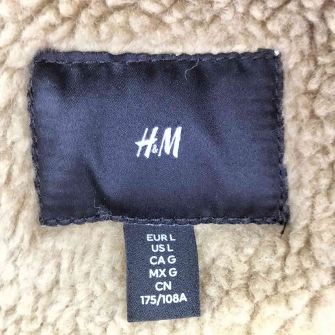 エイチアンドエム H&M ムートンジャケット フェイクレザー B-3型 レディース import:L