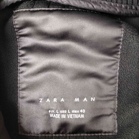 ザラマン ZARA MAN 異素材 切り替え スウェット ブルゾン メンズ import:L