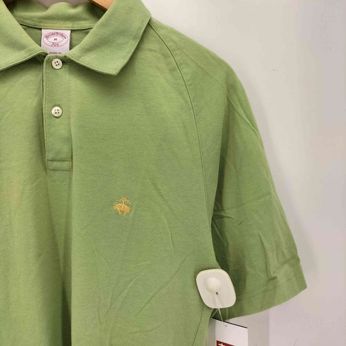 ブルックスブラザーズ 346 BROOKS BROTHERS ORIGINAL FIT ロゴ 刺繍 ラグランスリーブ S/S ポロシャツ メンズ import:M