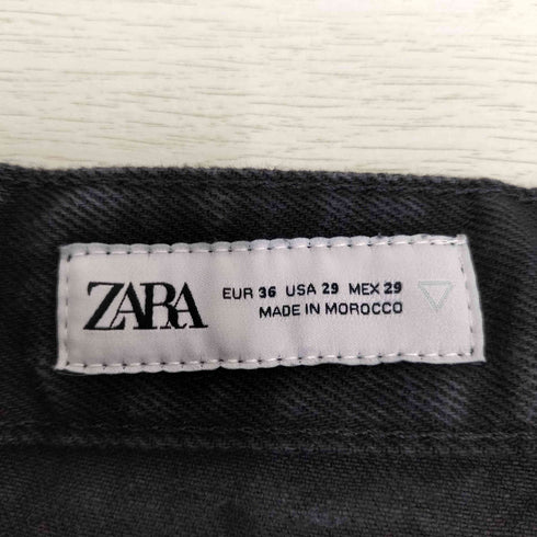 ザラ ZARA ハイウエストワイドレッグデニムパンツ メンズ USA29