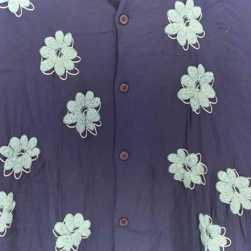 ノーマティーディー NOMA t.d. Floral Hand Embroidery Shirt 刺繍オープンカラーシャツ メンズ JPN:3