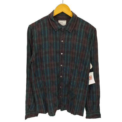 シャリーフ SHAREEF ダイヤ チェック レーヨン L/S シャツ メンズ JPN:2