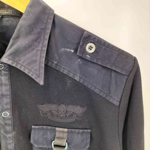 ゴーサンゴーイチプールオム 5351 POUR LES HOMMES スカル 刺繍 L/S シャツ メンズ JPN:3