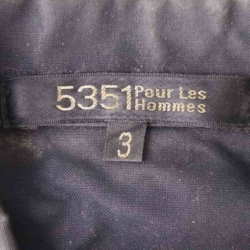 ゴーサンゴーイチプールオム 5351 POUR LES HOMMES スカル 刺繍 L/S シャツ メンズ JPN:3